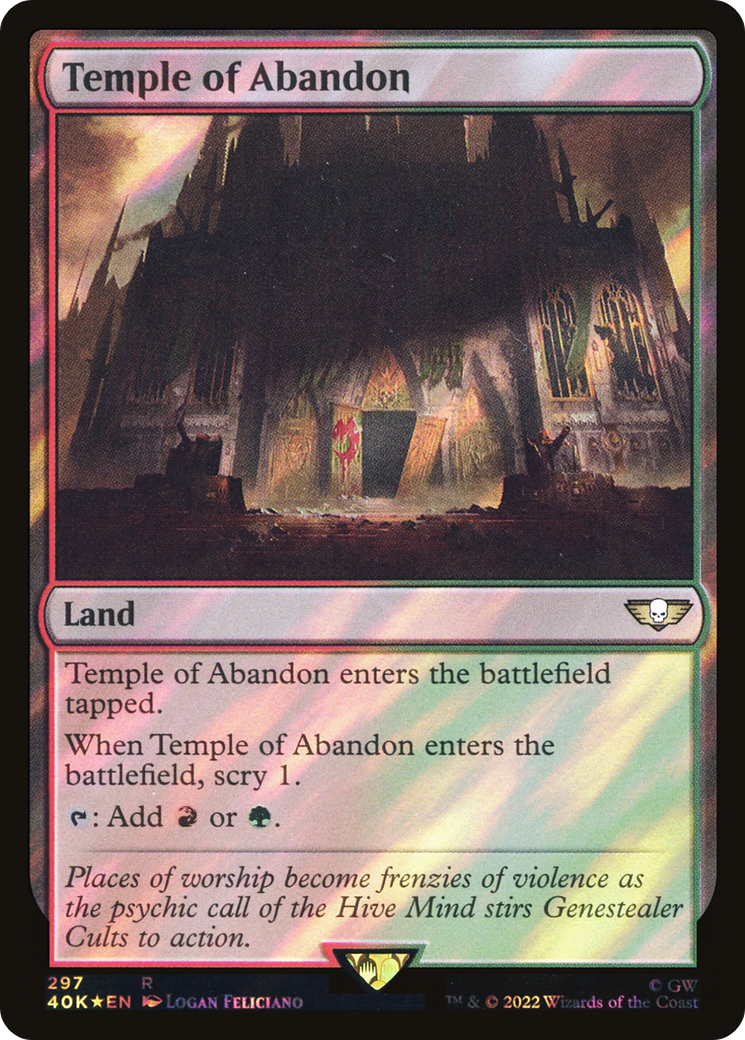 Temple of Abandon (40K-297★) [Warhammer 40,000 Commander] Foil MTG Single Wizards of the Coast