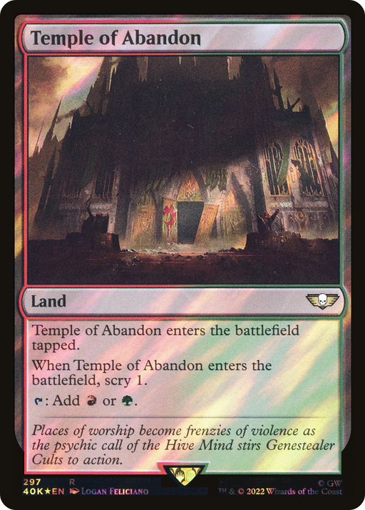 Temple of Abandon (40K-297★) [Warhammer 40,000 Commander] Foil MTG Single Wizards of the Coast