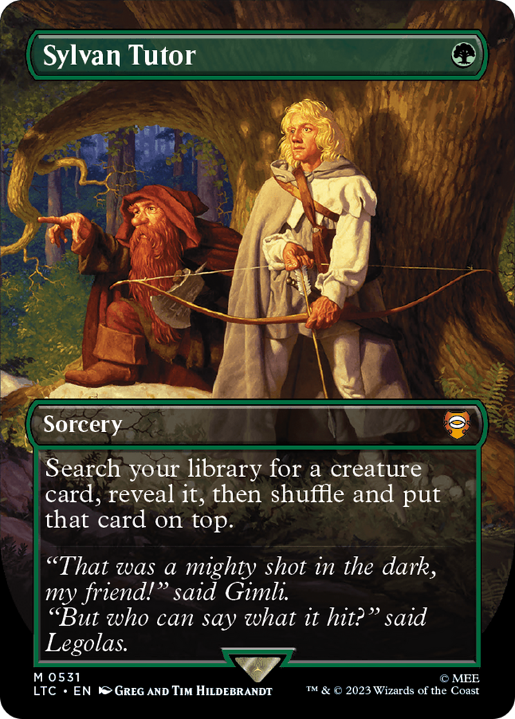 Sylvan Tutor (LTC-531) [Tales of Middle-earth Commander] (Borderless) MTG Single Wizards of the Coast