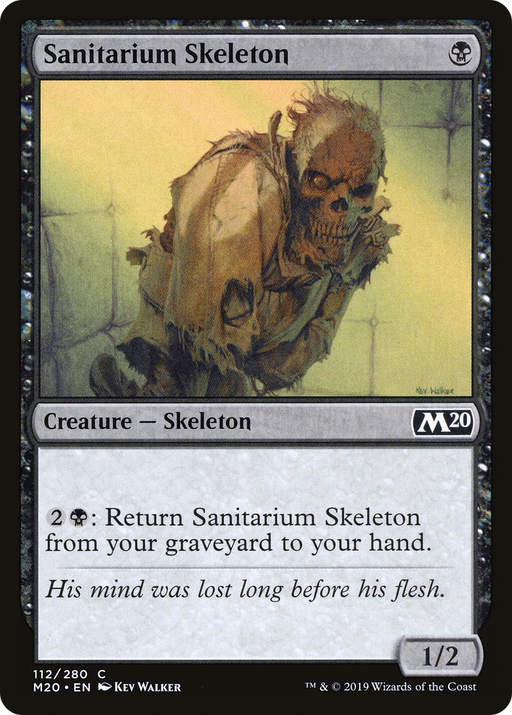 Sanitarium Skeleton (M20-112) [Core Set 2020] MTG Single Wizards of the Coast