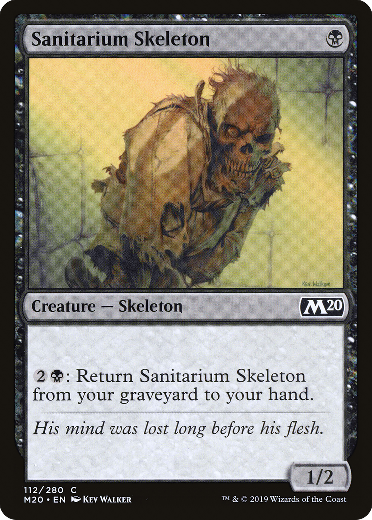 Sanitarium Skeleton (M20-112) [Core Set 2020] Foil MTG Single Wizards of the Coast