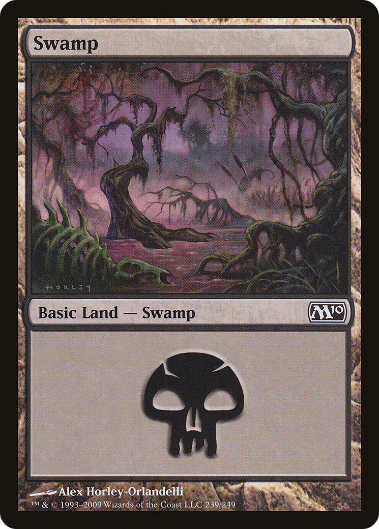 Swamp (239) (M10-239) [Magic 2010] MTG Single Wizards of the Coast