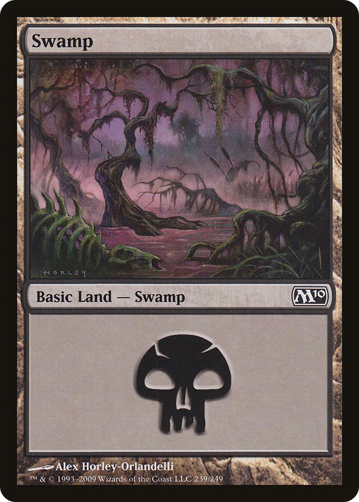 Swamp (239) (M10-239) [Magic 2010] MTG Single Wizards of the Coast