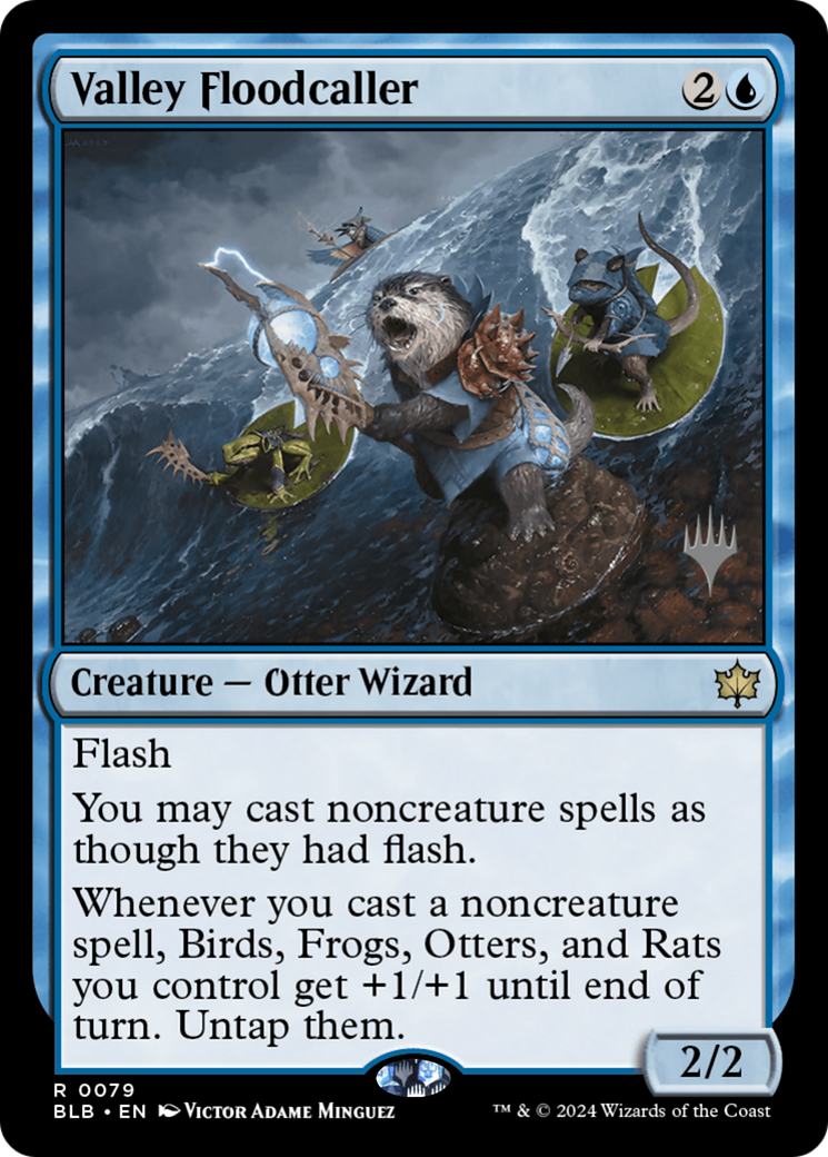 Valley Floodcaller (PPBLB-079) [Bloomburrow Promos] MTG Single Wizards of the Coast