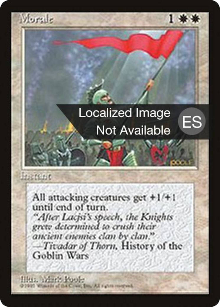Morale (4BB-036) [Fourth Edition Foreign Black Border] MTG Single Wizards of the Coast