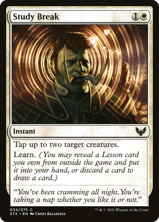 Study Break (STX-034) [Strixhaven: School of Mages] MTG Single Wizards of the Coast