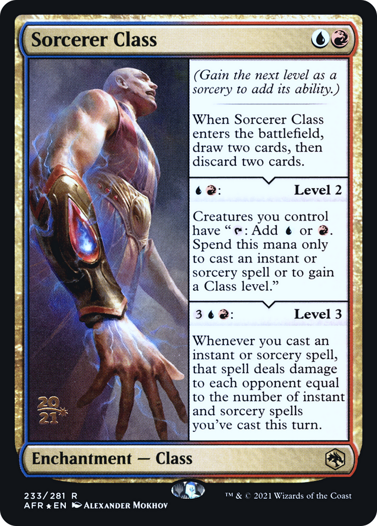 Sorcerer Class (PRE-233) [Adventures in the Forgotten Realms Promos] Foil MTG Single Wizards of the Coast