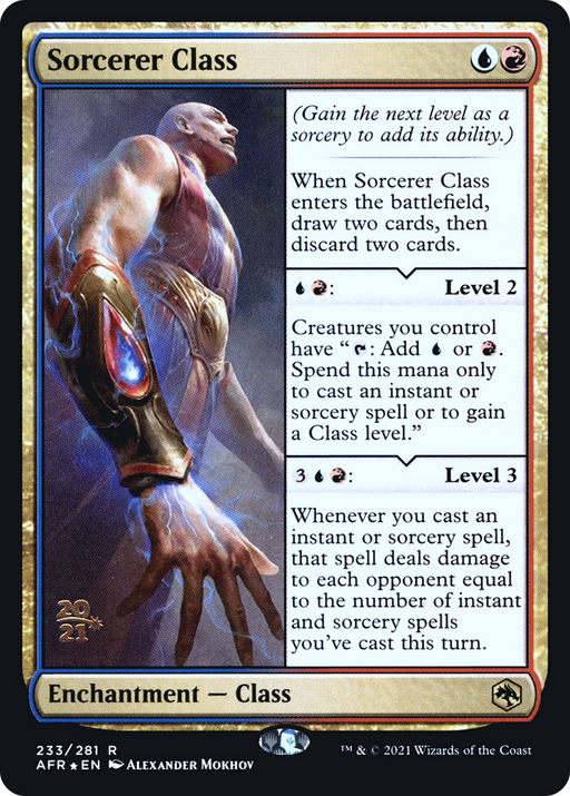 Sorcerer Class (PRE-233) [Adventures in the Forgotten Realms Promos] Foil MTG Single Wizards of the Coast