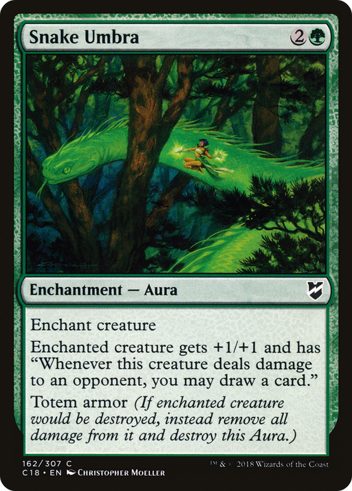 Snake Umbra (C18-162) [Commander 2018] MTG Single Wizards of the Coast