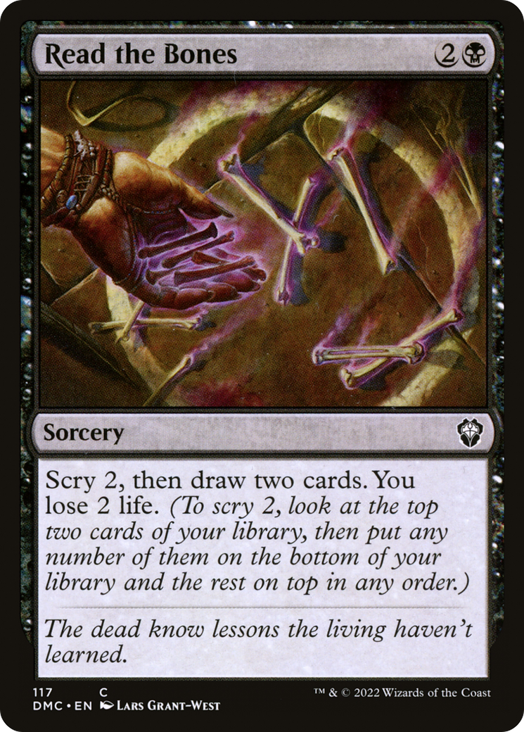 Read the Bones (DMC-117) [Dominaria United Commander] MTG Single Wizards of the Coast