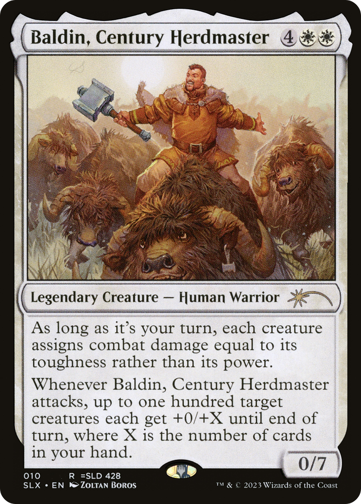 Baldin, Century Herdmaster (SLX-010) [Secret Lair] Universes Within MTG Single Wizards of the Coast