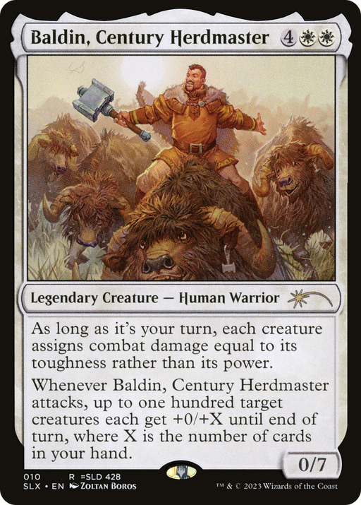 Baldin, Century Herdmaster (SLX-010) [Secret Lair] Universes Within MTG Single Wizards of the Coast