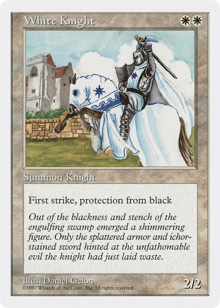 White Knight (5ED-068) [Fifth Edition] MTG Single Wizards of the Coast