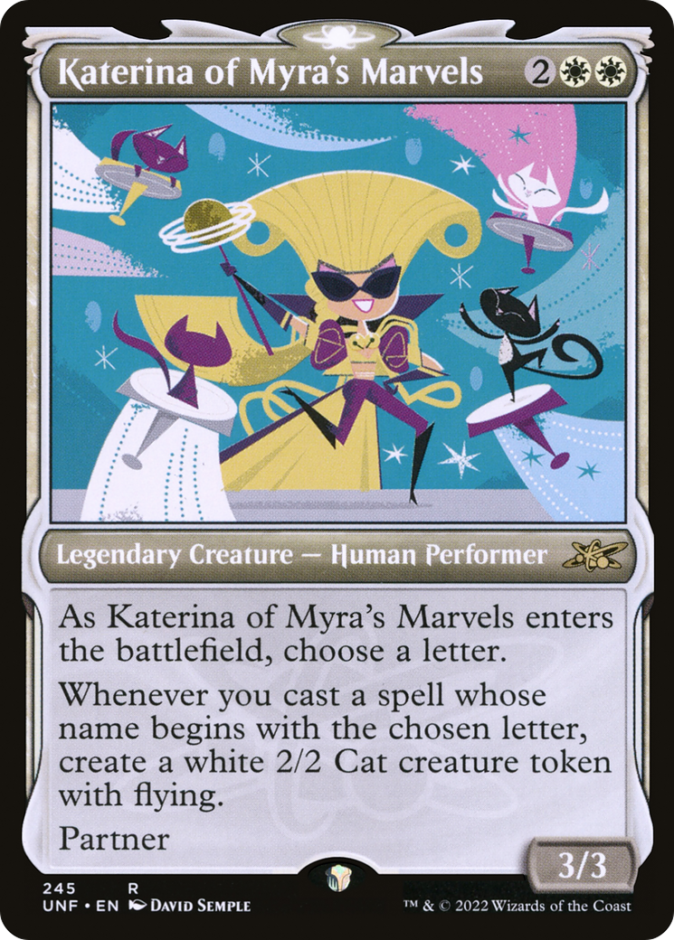 Katerina of Myra's Marvels (UNF-245) [Unfinity] (Showcase) Foil MTG Single Wizards of the Coast