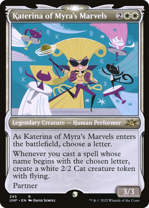 Katerina of Myra's Marvels (UNF-245) [Unfinity] (Showcase) Foil MTG Single Wizards of the Coast