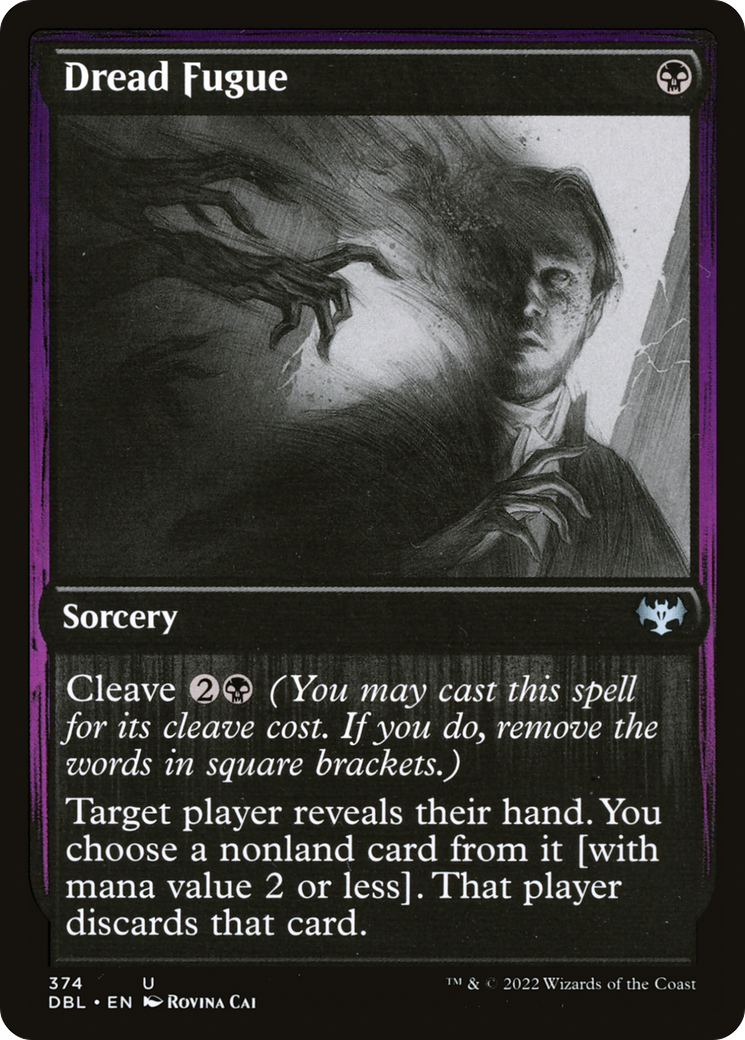 Dread Fugue (DBL-374) [Innistrad: Double Feature] Foil MTG Single Wizards of the Coast
