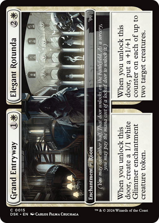 Grand Entryway // Elegant Rotunda (0015) (DSK-015) [Duskmourn: House of Horror] Foil MTG Single Wizards of the Coast