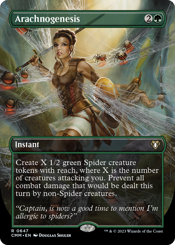 Arachnogenesis (CMM-647) [Commander Masters] (Borderless) MTG Single Wizards of the Coast