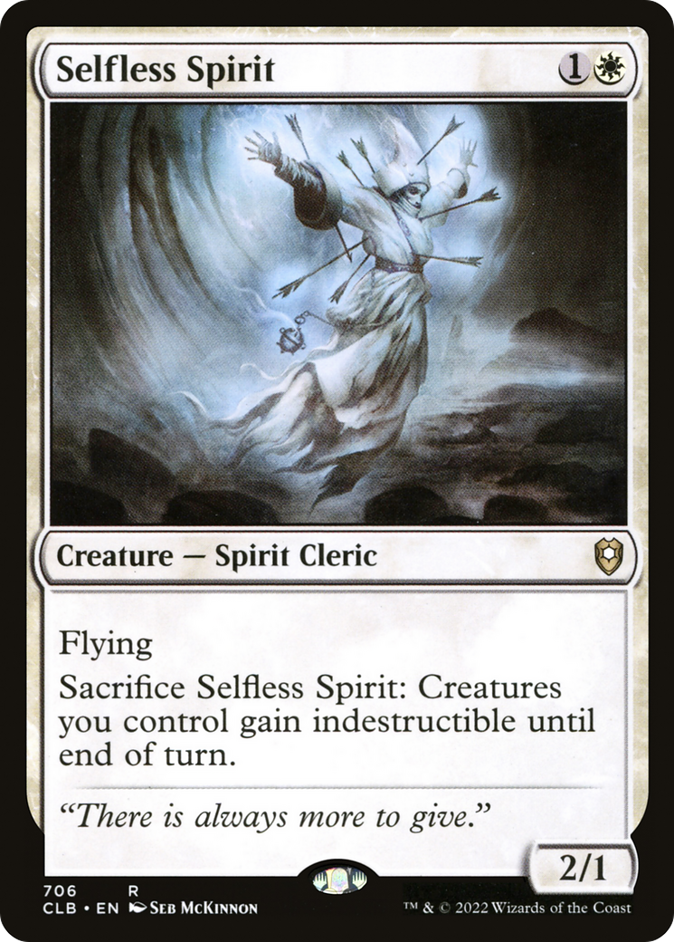 Selfless Spirit (CLB-706) [Commander Legends: Battle for Baldur's Gate] MTG Single Wizards of the Coast
