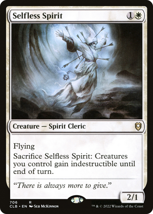 Selfless Spirit (CLB-706) [Commander Legends: Battle for Baldur's Gate] MTG Single Wizards of the Coast