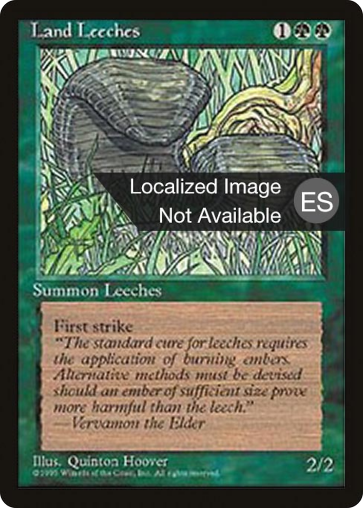 Land Leeches (4BB-255) [Fourth Edition Foreign Black Border] MTG Single Wizards of the Coast