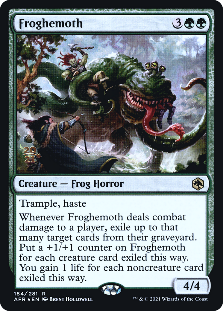 Froghemoth (PRE-184) [Adventures in the Forgotten Realms Promos] Foil MTG Single Wizards of the Coast