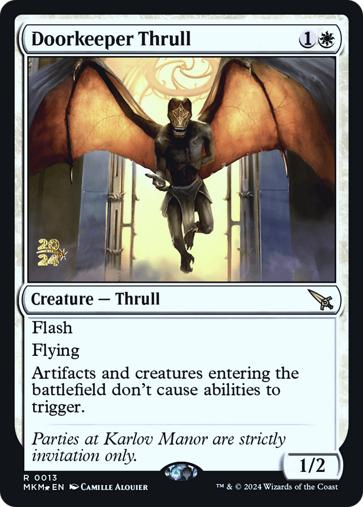 Doorkeeper Thrull (PRE-013) [Murders at Karlov Manor Promos] Foil MTG Single Wizards of the Coast