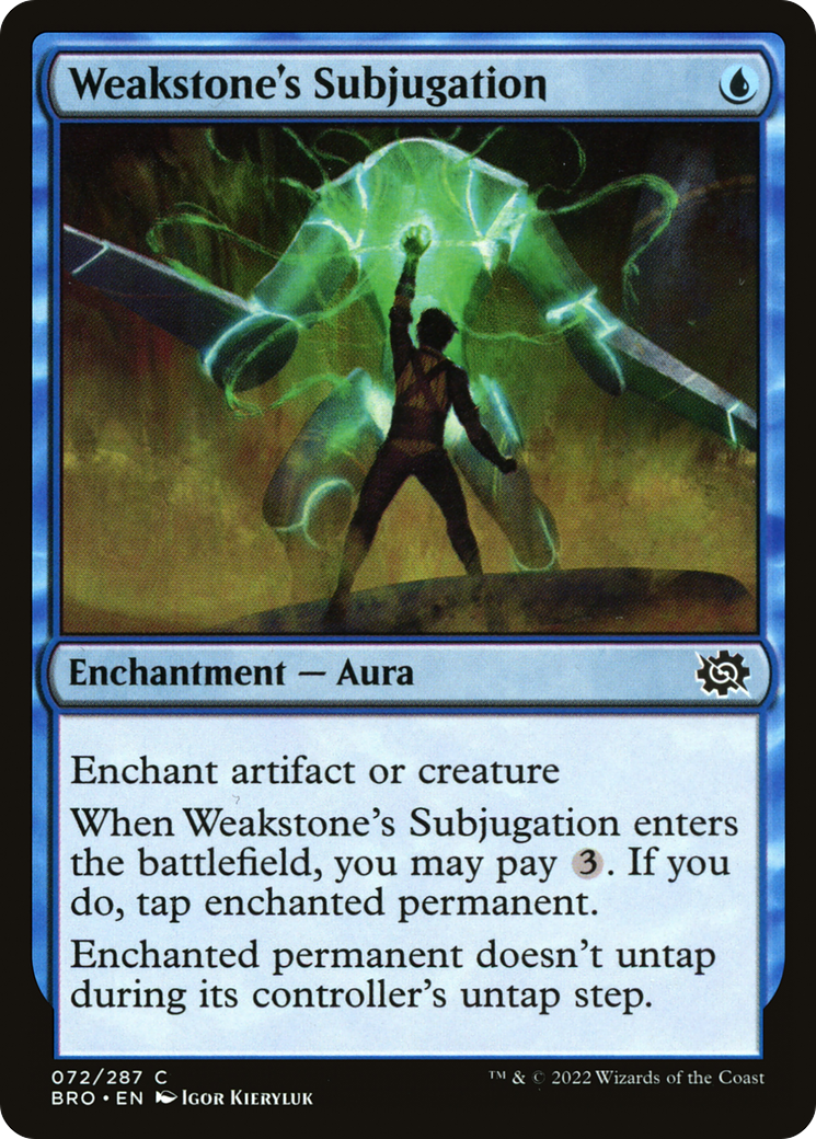 Weakstone's Subjugation (BRO-072) [The Brothers' War] Foil MTG Single Wizards of the Coast