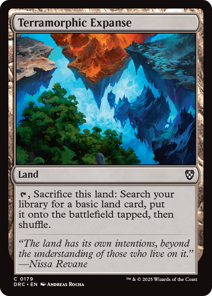 Terramorphic Expanse (DRC-179) [Commander: Aetherdrift] MTG Single Wizards of the Coast