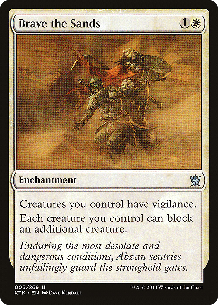 Brave the Sands (KTK-005) [Khans of Tarkir] MTG Single Wizards of the Coast