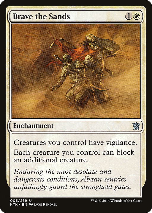 Brave the Sands (KTK-005) [Khans of Tarkir] MTG Single Wizards of the Coast