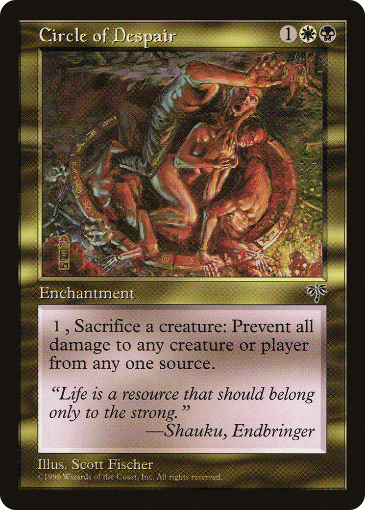 Circle of Despair (MIR-259) [Mirage] MTG Single Wizards of the Coast
