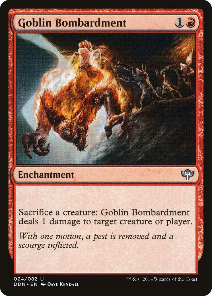 Goblin Bombardment (DDN-024) [Misc] Duel Decks: Speed vs. Cunning MTG Single Wizards of the Coast