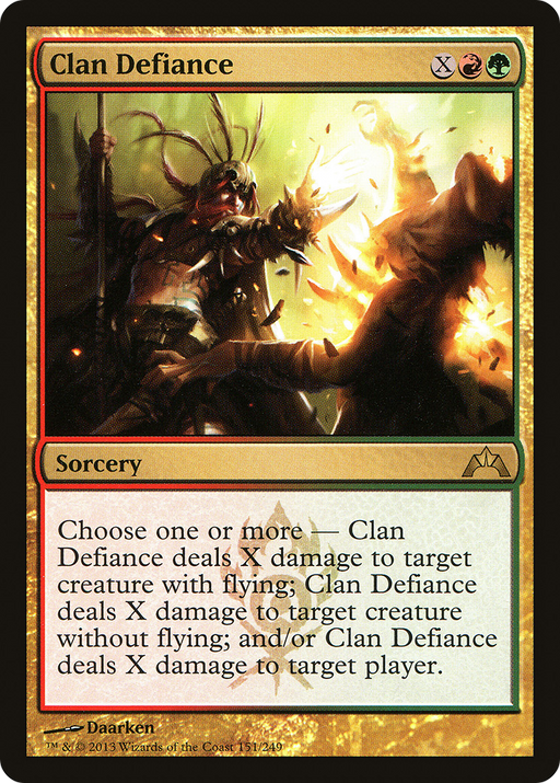 Clan Defiance (GTC-151) [Gatecrash] MTG Single Wizards of the Coast