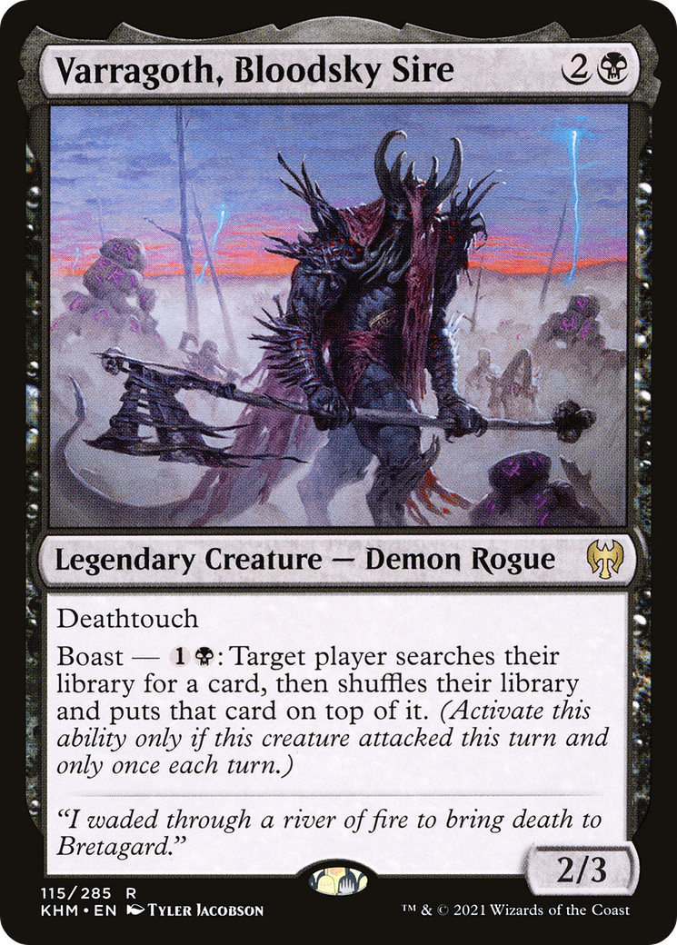 Varragoth, Bloodsky Sire (KHM-115) [Kaldheim] Foil MTG Single Wizards of the Coast