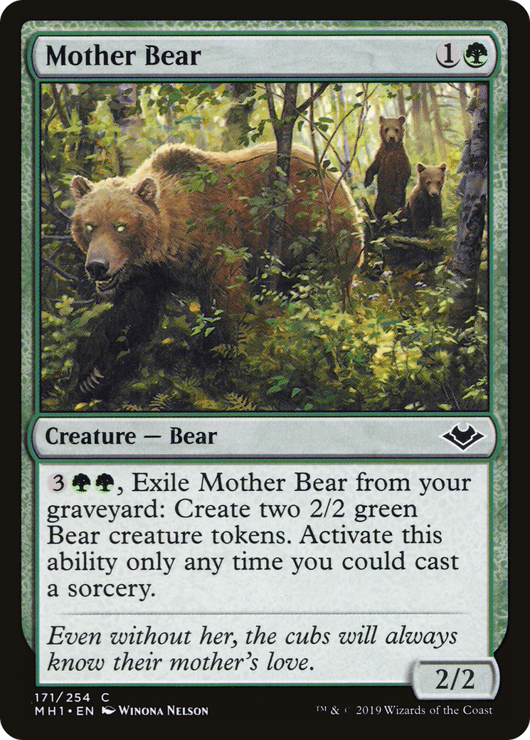 Mother Bear (MH1-171) [Modern Horizons] MTG Single Modern Horizons