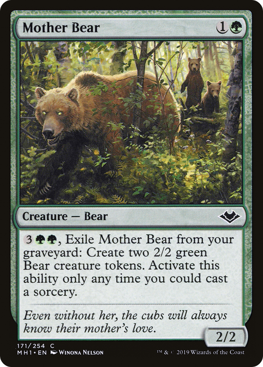 Mother Bear (MH1-171) [Modern Horizons] Foil MTG Single Modern Horizons