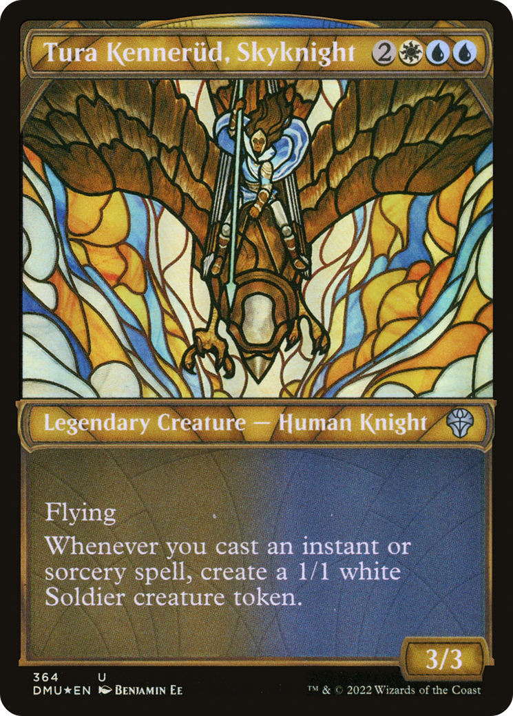 Tura Kennerud, Skyknight (Textured Foil) (DMU-364) [Dominaria United] (Showcase) Foil MTG Single Wizards of the Coast