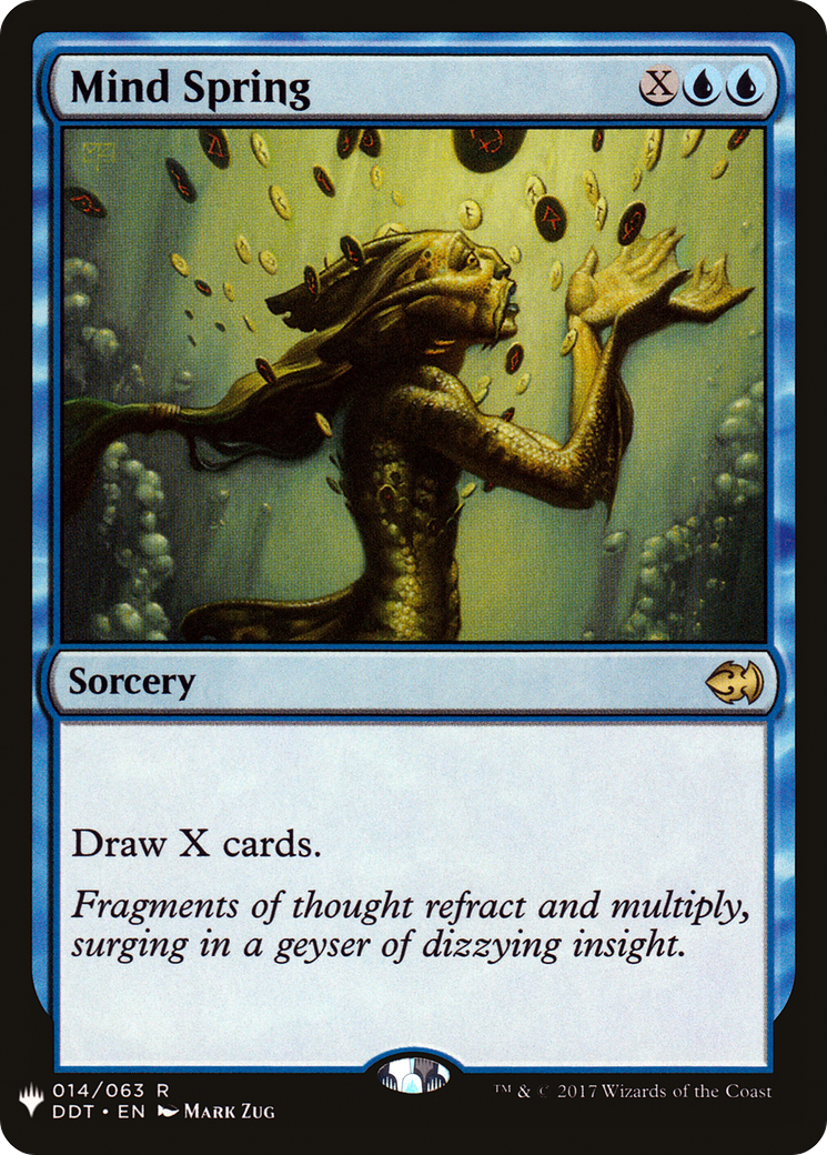 Mind Spring (LIST-DDT-14) [Mystery Booster] The List MTG Single Wizards of the Coast