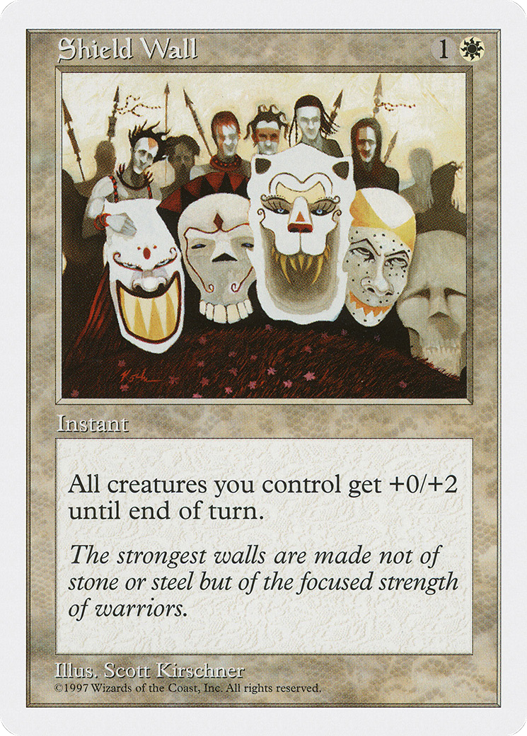 Shield Wall (5ED-063) [Fifth Edition] MTG Single Wizards of the Coast