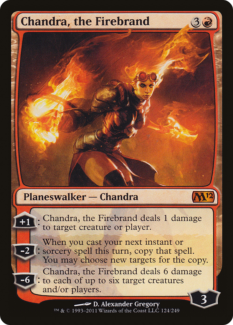 Chandra, the Firebrand (M12-124) [Magic 2012] Foil MTG Single Wizards of the Coast