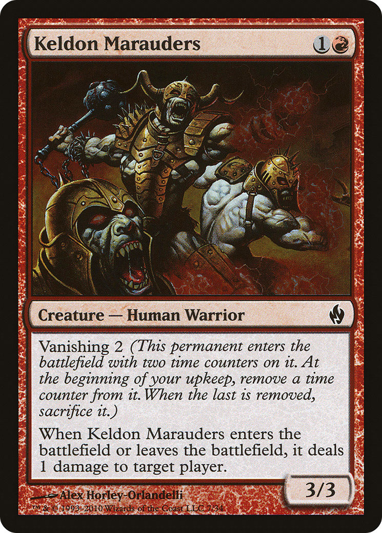 Keldon Marauders (PD2-007) [Misc] Premium Deck Series: Fire and Lightning Foil MTG Single Wizards of the Coast