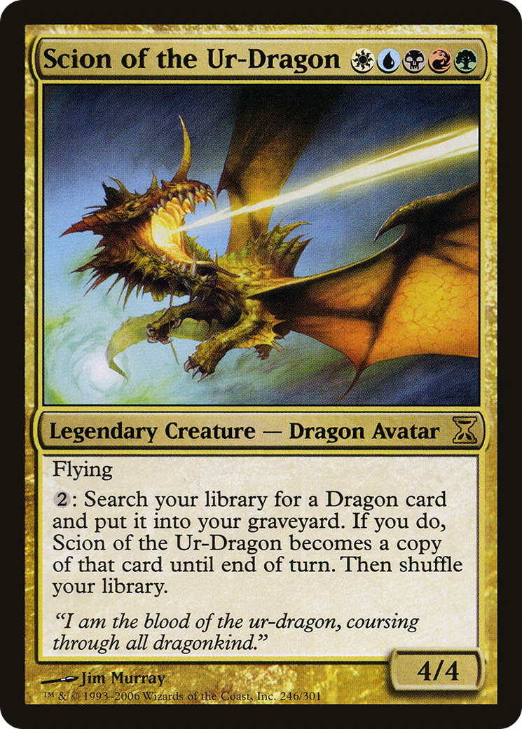 Scion of the Ur-Dragon (TSP-246) [Time Spiral] MTG Single Wizards of the Coast