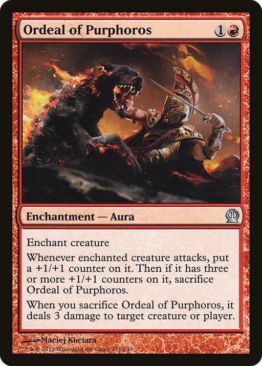 Ordeal of Purphoros (THS-131) [Theros] MTG Single Wizards of the Coast