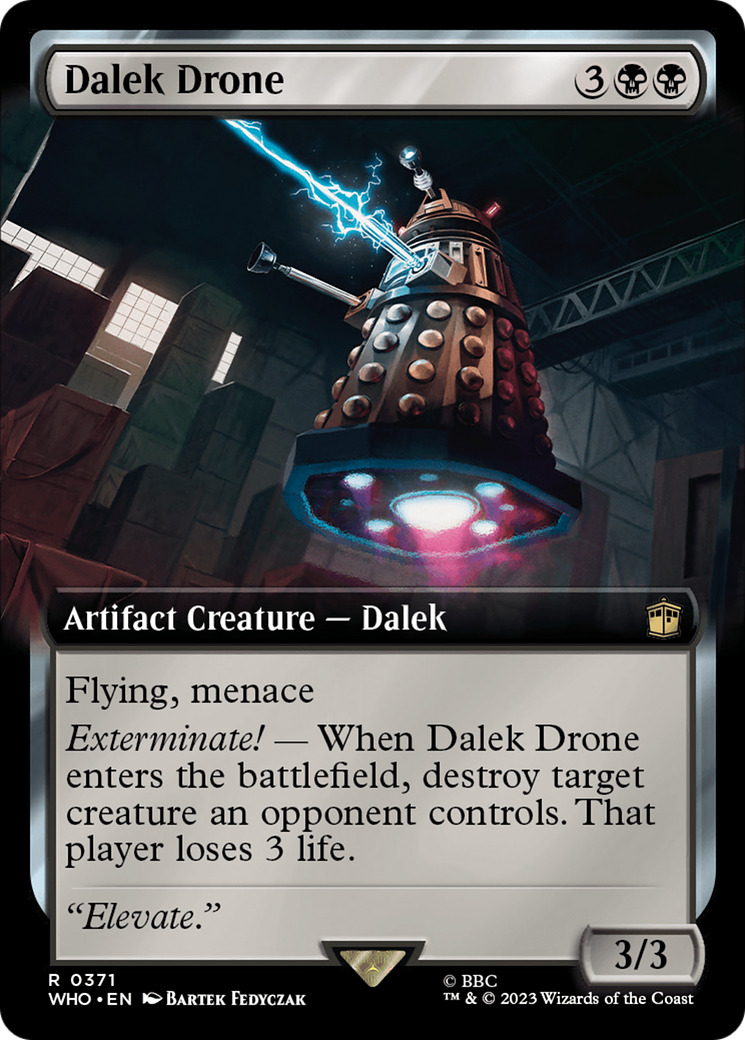 Dalek Drone (WHO-371) [Doctor Who] (Extended Art) MTG Single Wizards of the Coast