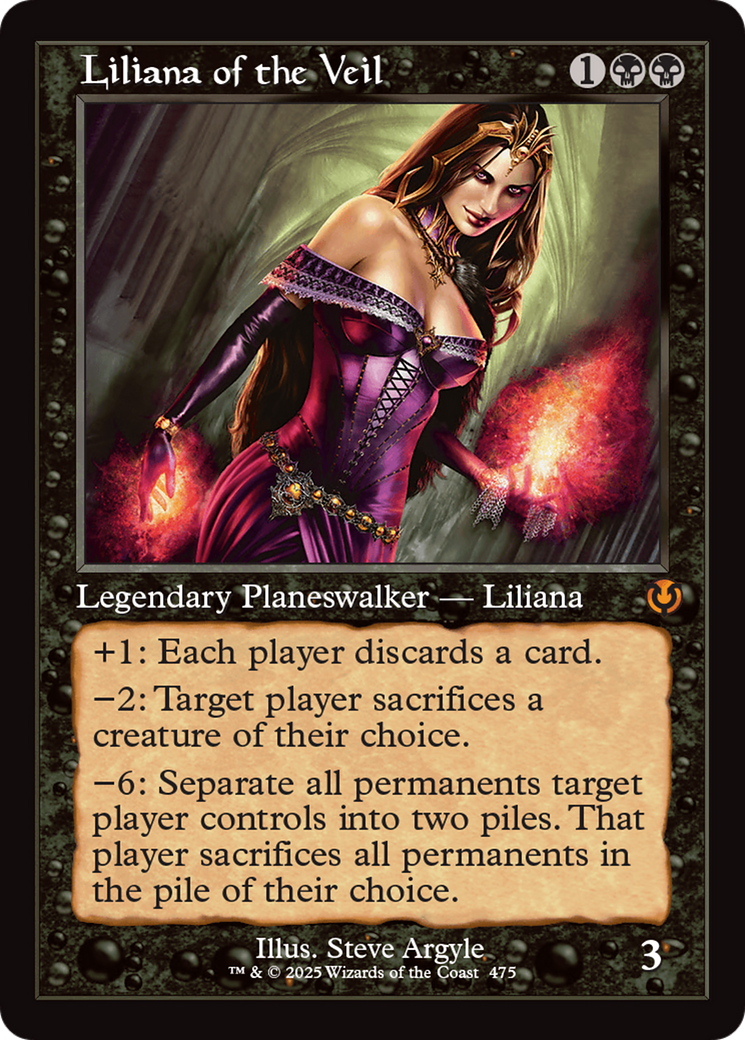Liliana of the Veil (INR-475) [Innistrad Remastered] Foil MTG Single Wizards of the Coast