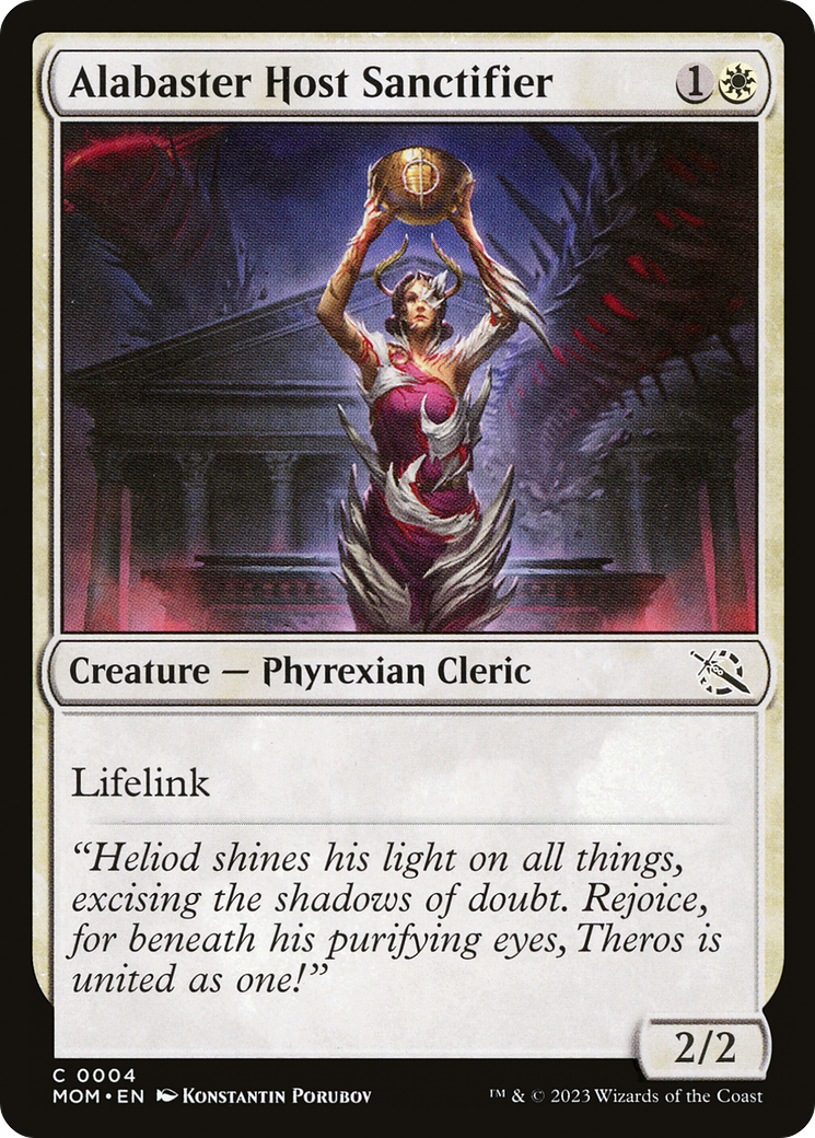 Alabaster Host Sanctifier (MOM-004) [March of the Machine] Foil MTG Single Wizards of the Coast