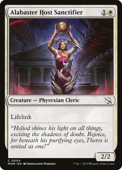 Alabaster Host Sanctifier (MOM-004) [March of the Machine] Foil MTG Single Wizards of the Coast