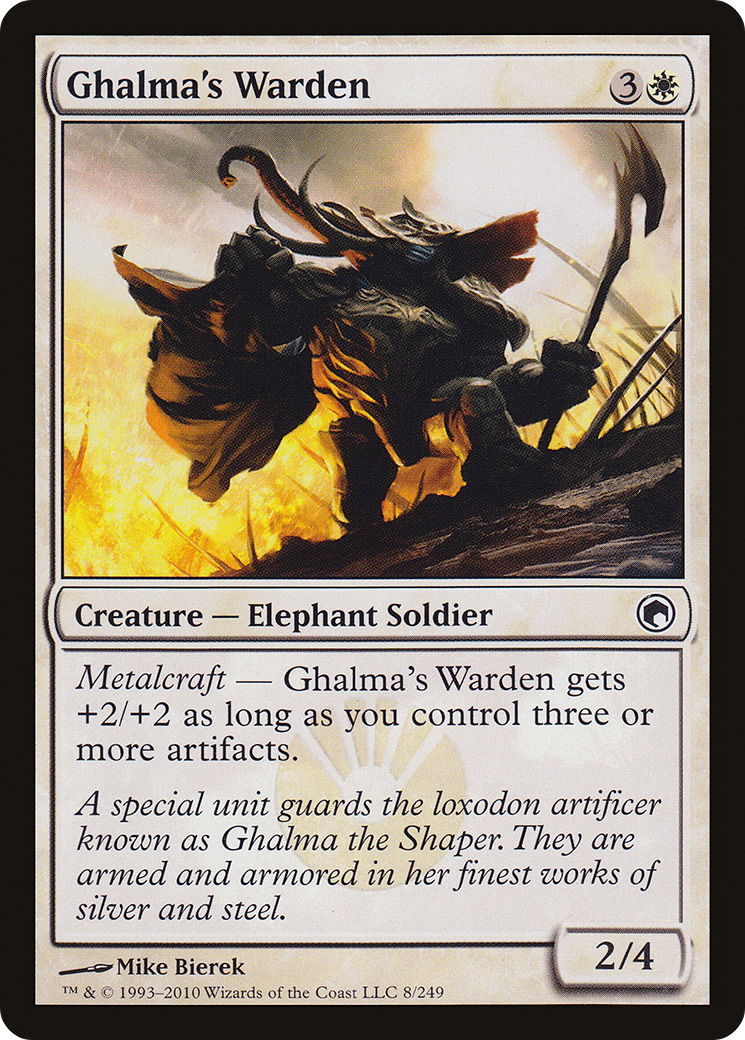 Ghalma's Warden (SOM-008) [Scars of Mirrodin] Foil MTG Single Wizards of the Coast