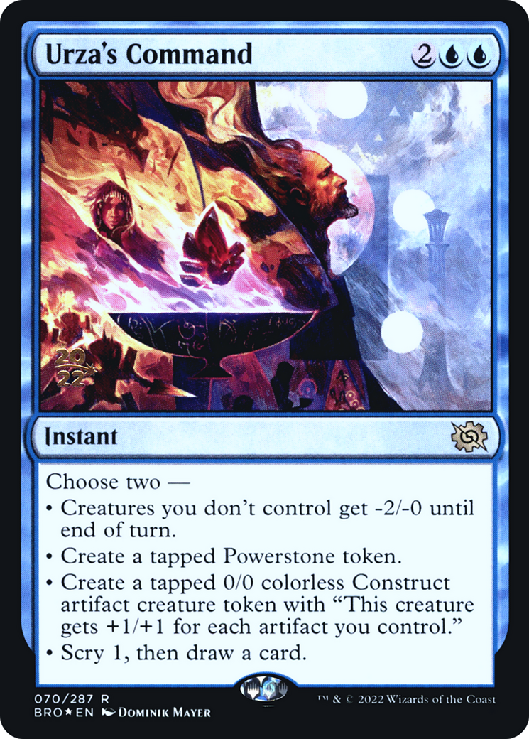 Urza's Command (PRE-070) [The Brothers' War Promos] Foil MTG Single Wizards of the Coast